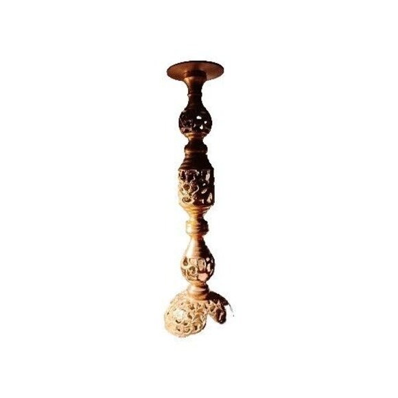 Other - Vintage Brass Candlestick Holder 14" Ornate Beautiful Design Heavy Christmas pcs